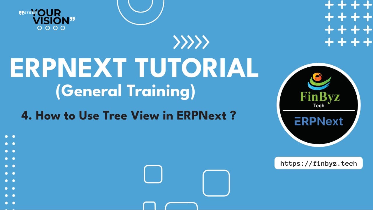 How To Use ERPNext Tree View