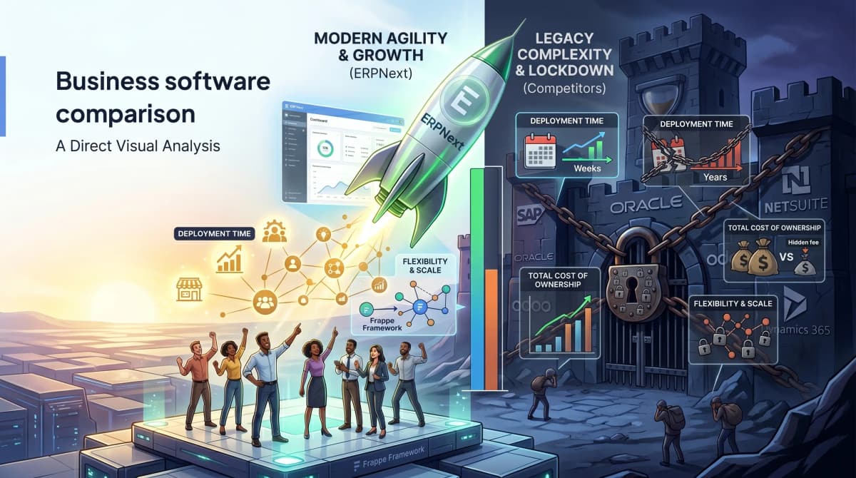 ERPNext vs Other ERPs comparison overview