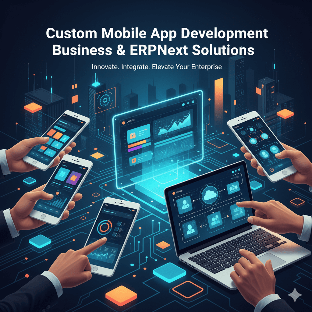 Custom Mobile App Development Business & ERPNext Solutions