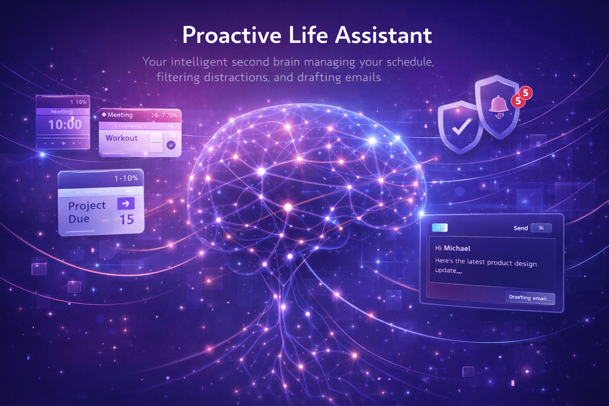 Proactive AI Assistant Life Organizer