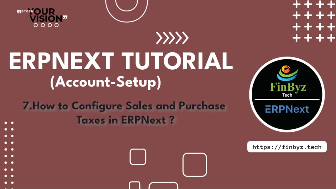How to Configure Sales and Purchase Taxes in ERPNext
