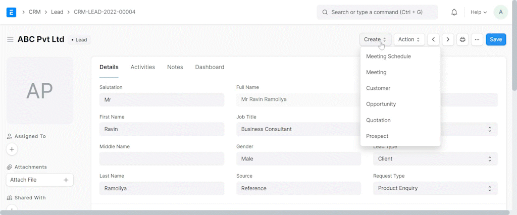 Meeting Schedule Demo