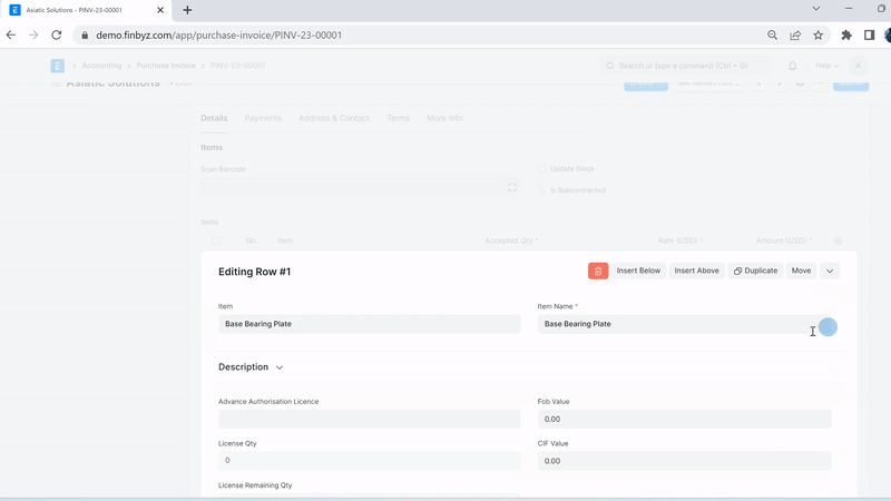 Import License Usage