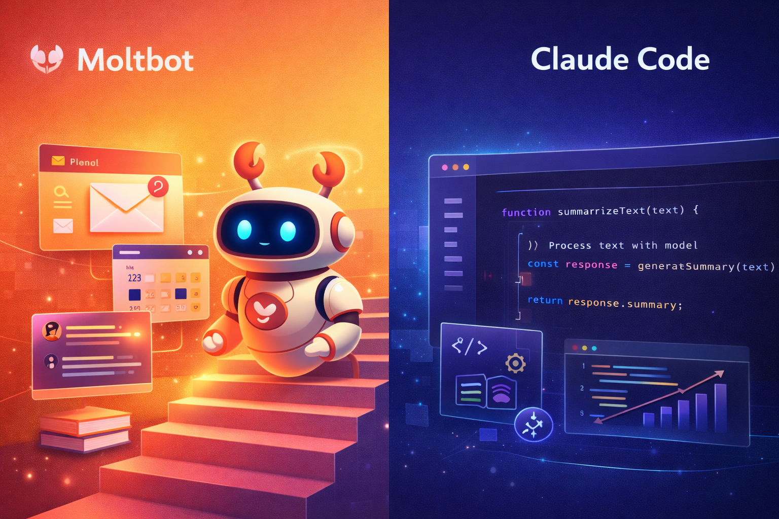 Moltbot vs Claude Code: Complete Comparison Guide 2026 | FinByz Tech